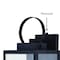 Vaxcel Medinah 7-in. W 1 Light Dusk to Dawn Black Outdoor Wall Lantern Clear Glass T0601 - alternate 3